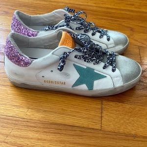 Golden Goose Superstar sneakers.